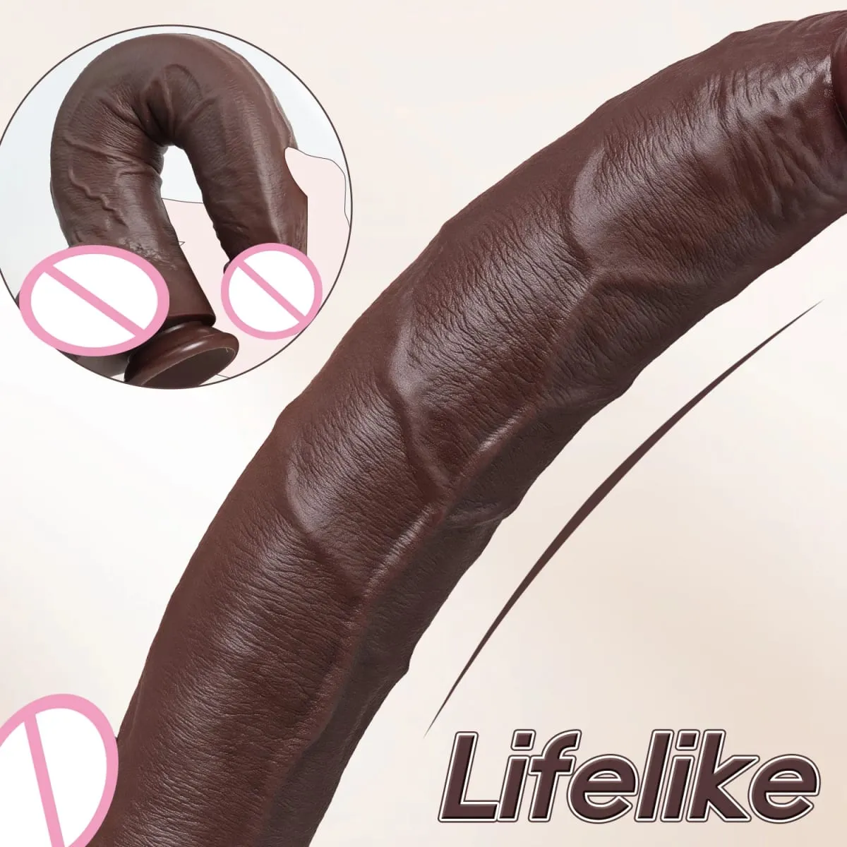 Oversized Reality Dildos Super Long Butt Plug Silicone For Lndividuals Masturbators For Men Women Gay Dildo Sextoys Sex Shop 18+ — image 4