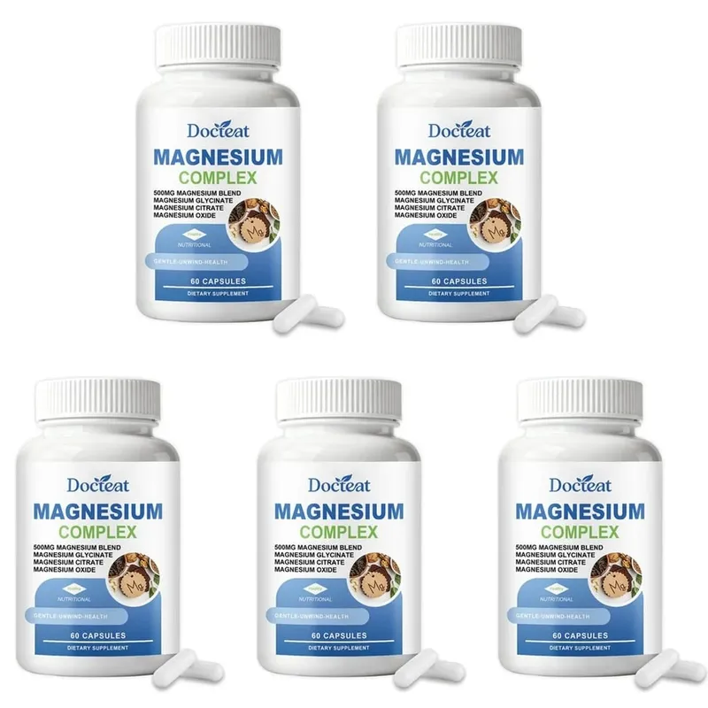 Κάψουλες Docteat Magnesium Complex με 500mg μείγμα μαγνησίου υποστηρίζει την υγεία των νεύρων και τον ενεργειακό μεταβολισμό καθημερινά 60 κάψουλες — image 11