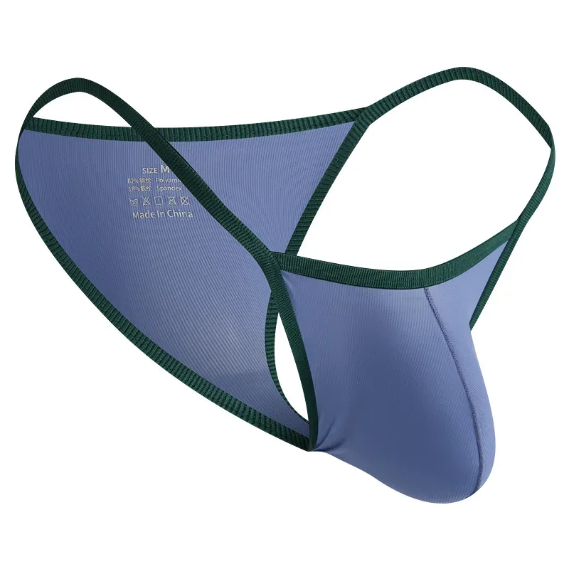 Men's Underwear Low-waist Ice Silk Briefs Breathable Soft Panties — image 19