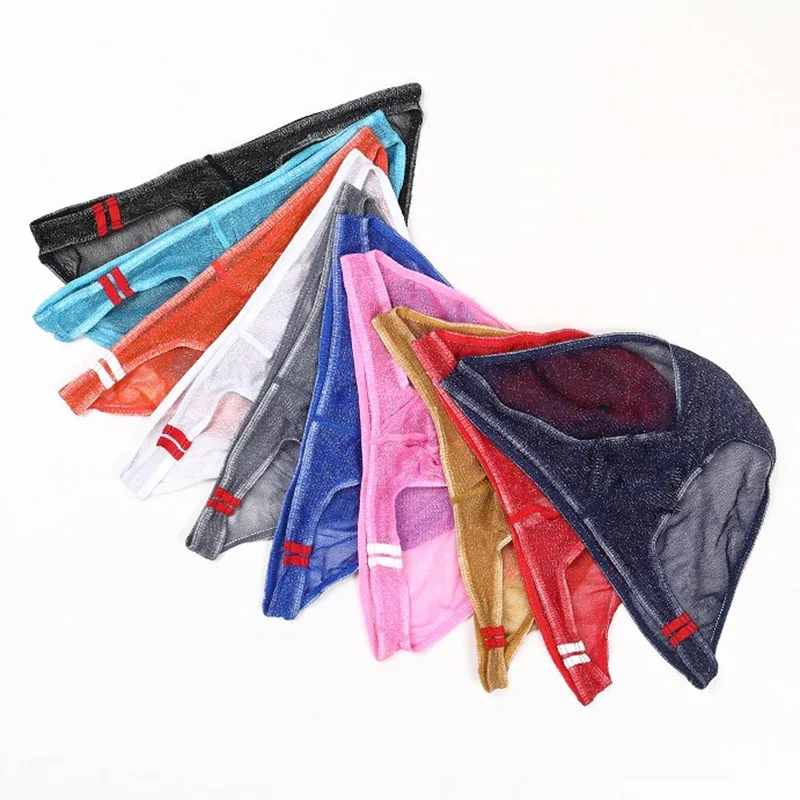 Men's Underwear Briefs Ultra Thin Low Rise Mesh Breathable Panties — image 2