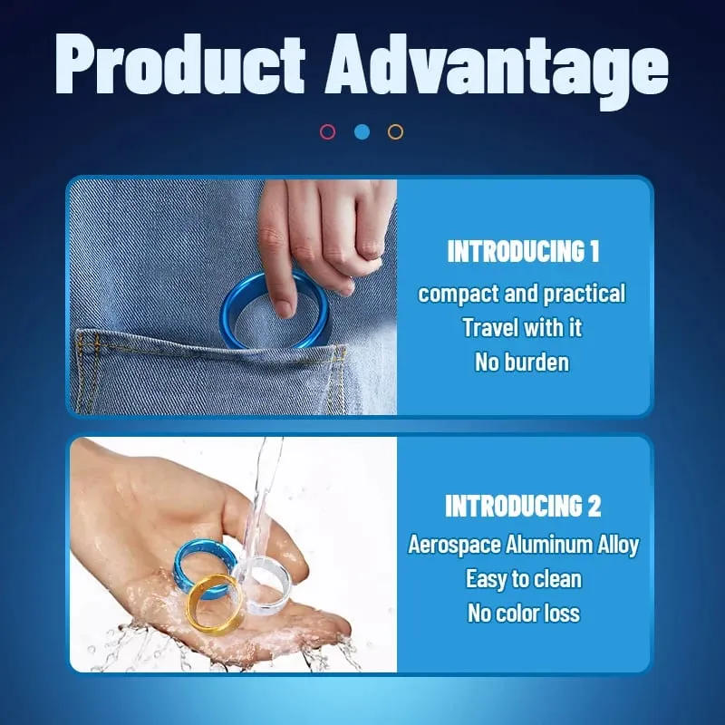 Runyu Metal Men's Cock Erection Ring Adult Scrotal Ejaculation Delay Restraints Male Penis Headers Sex Aids Training Supplies — image 3
