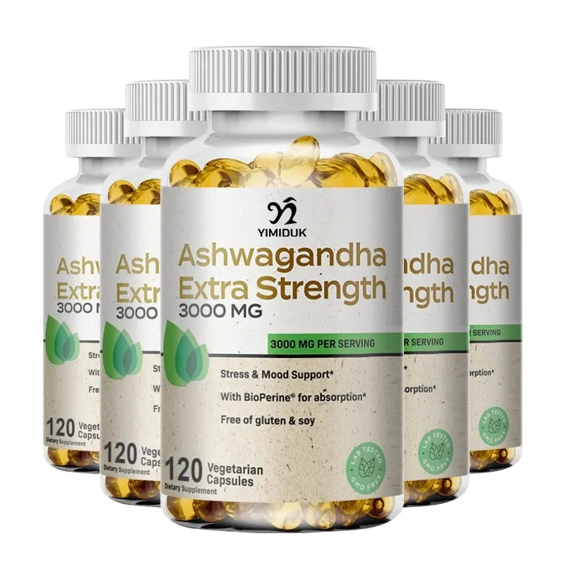 Organic Ashwagandha Root Extract Capsule Ashwagandha Supplement Help Stress Focus Brain Energy Support Sleep Health — image 9