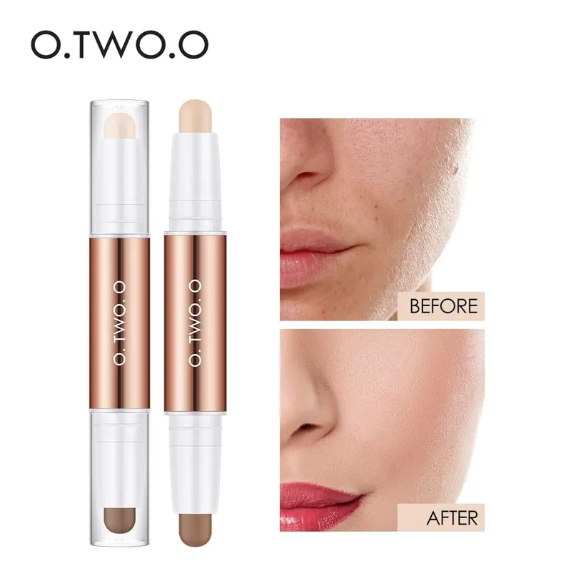 O.TWO.O Σετ Μακιγιάζ Προσώπου Foundation Cream Brush Concealer Moisturiz Smooth Αδιάβροχο Πλήρης Κάλυψη Μακιγιάζ Προσώπου μακράς διαρκείας