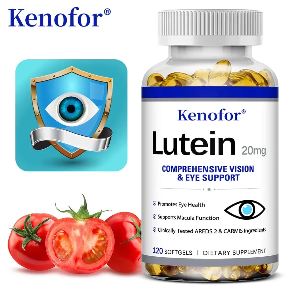 Lutein Capsules - with Zeaxanthin and Vitamin E - Powerful Antioxidant Eye Health Improve Vision Health - 120 Capsules — image 6