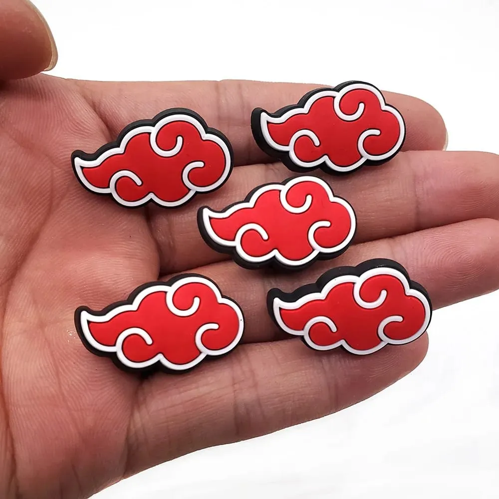 "Naruto merchandise Akatsuki organization logo shoe charms shoes with holes buckle DIY men's wholesale" — image 3