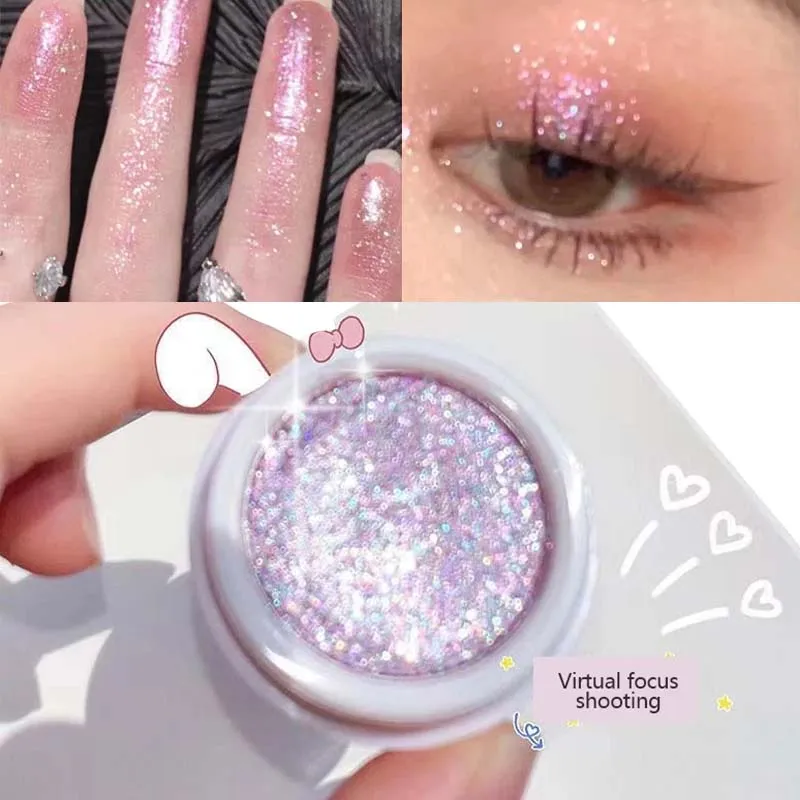 Μονόχρωμη σκιά ματιών Glitter Gold Shining Brighten Eyes Μακιγιάζ Μακιγιάζ μακράς διαρκείας Μακιγιάζ ματιών Brightening Pearlescent Shimmer Eye Shadow — image 2