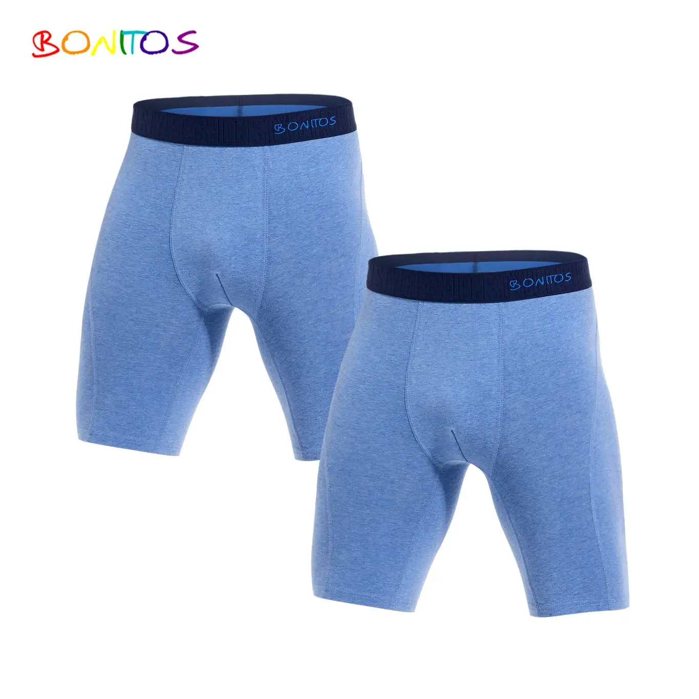 2 pz Confezione Gamba Lunga Boxer da Uomo Mutandine Kit Homme Mutande Boxer Slip Intimo per Uomo Cotone Maschile Sexy Set Box Palestra — image 9
