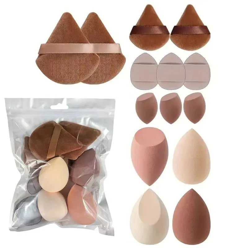 All In One 20/40Pcs Πινέλα Μακιγιάζ Σετ Σφουγγάρι ομορφιάς Μακιγιάζ Puff Headband & Wristband Επαγγελματικά Καλλυντικά Εργαλεία Δώρο