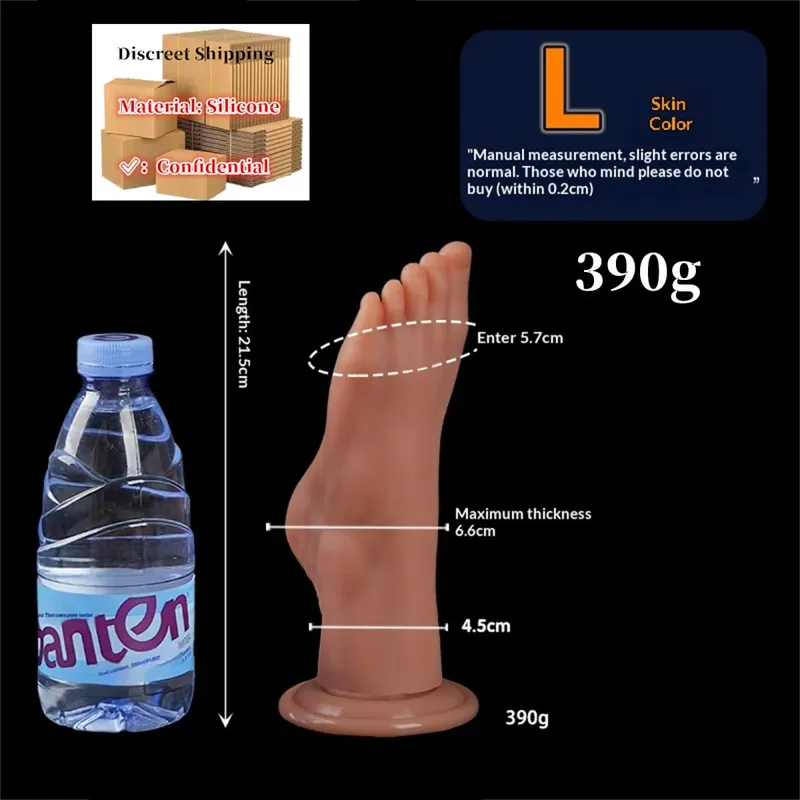Huge Feet Style Anal Plug Big Silicone Ass ButtPlug Deep Masturbator Dildo Dilator Stimulator Anal Dildo Adult Sex Toy For Women — image 12