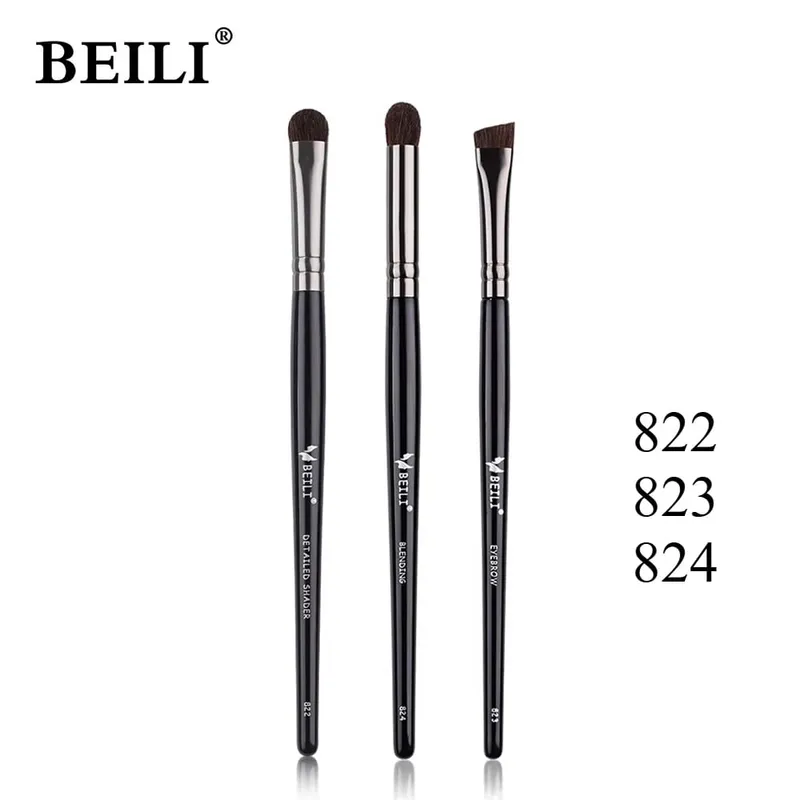 3 pçs conjunto de escova de maquiagem lâmina delineador escova fina cabeça oblíqua sobrancelha escova contorno delineador ultra-fino sombra de olho escova maquiagem b — image 13
