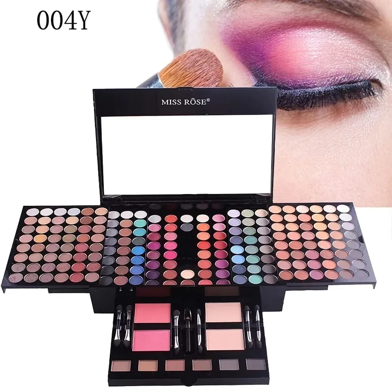 180 Έγχρωμη θήκη για πιάνο Eye Shadow Powder Blusher Σετ πλάκα μακιγιάζ Πολυλειτουργικό κουτί μακιγιάζ Δώρο ανθεκτικό και φορητό — image 8