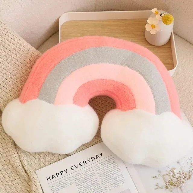 Rainbow Wish Star Moon βελούδινο μαξιλάρι Πολύχρωμο Crown Cloud Μαλακό παιχνίδι Μαξιλάρι Μαξιλάρι Καναπές Διακόσμηση σπιτιού Μαξιλάρια ριχτάρι — image 17