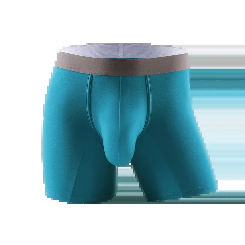 Large bag flat corner pants, long men's underwear sports shorts — image 3