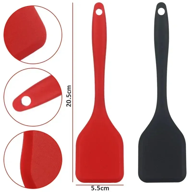 Silicone Cooking Leakage Spatula Dense Shovel Fried FishOmelette Shovel Non-stick Spatula Kitchen Cooking Tools — image 6