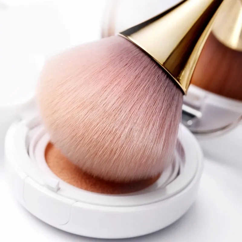 Pincéis de maquiagem profissional, pó de ouro rosado, blush, cabelo macio, limpador de pó grande para unhas, ferramenta de beleza cosmética para manicure — image 3