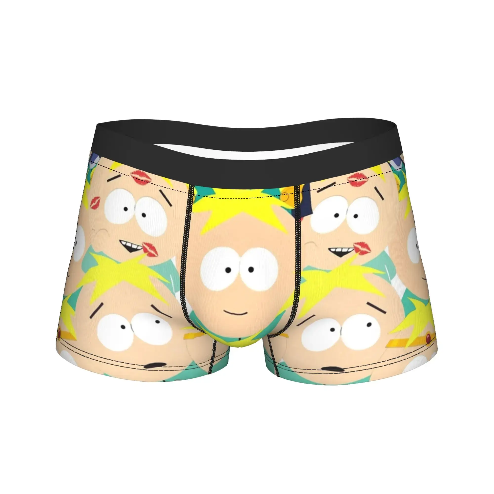 Men South Cartoon Park Butters Stotch Collage Long Underwear Hot Boxer Briefs Shorts Panties Male Soft Underpants M-XXL — image 1