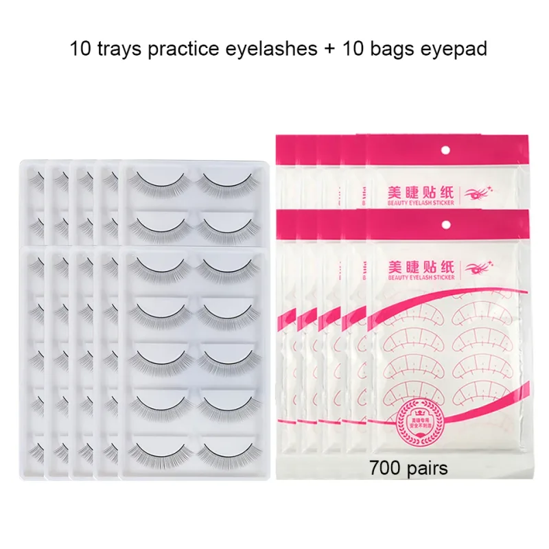 Χονδρική τιμή Εξάσκηση Lashing Eyelashes Mannequin Head Σετ εκπαίδευσης για αρχάριους Καλλυντικά Eye Lash Extension Supplies Mannequin