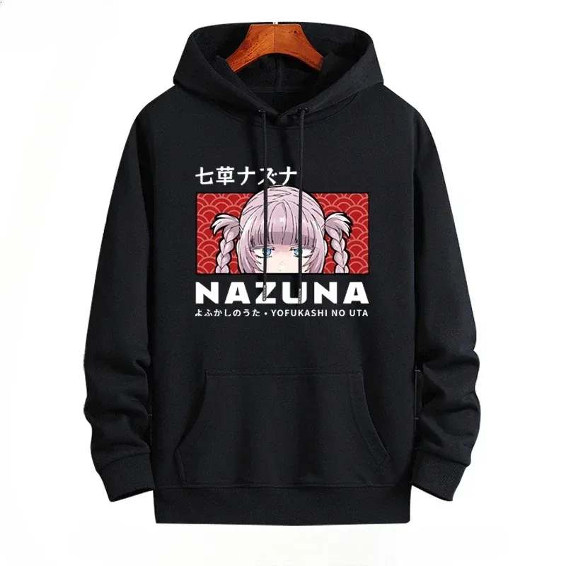 Y2K Anime CALL OF THE NIGHT Nazuna Nanakusa Funny 까마귀 힙합 그래픽 스웨터 Poleron Hombre Street Harajuku Tracksui
