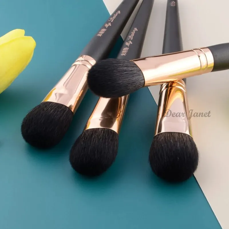 Pincéis de maquiagem para contorno, escultura de cabelo de cabra, bronzer, base, pincel de maquiagem, ferramentas de beleza requintadas, meu destino 025, 1 peça — image 4