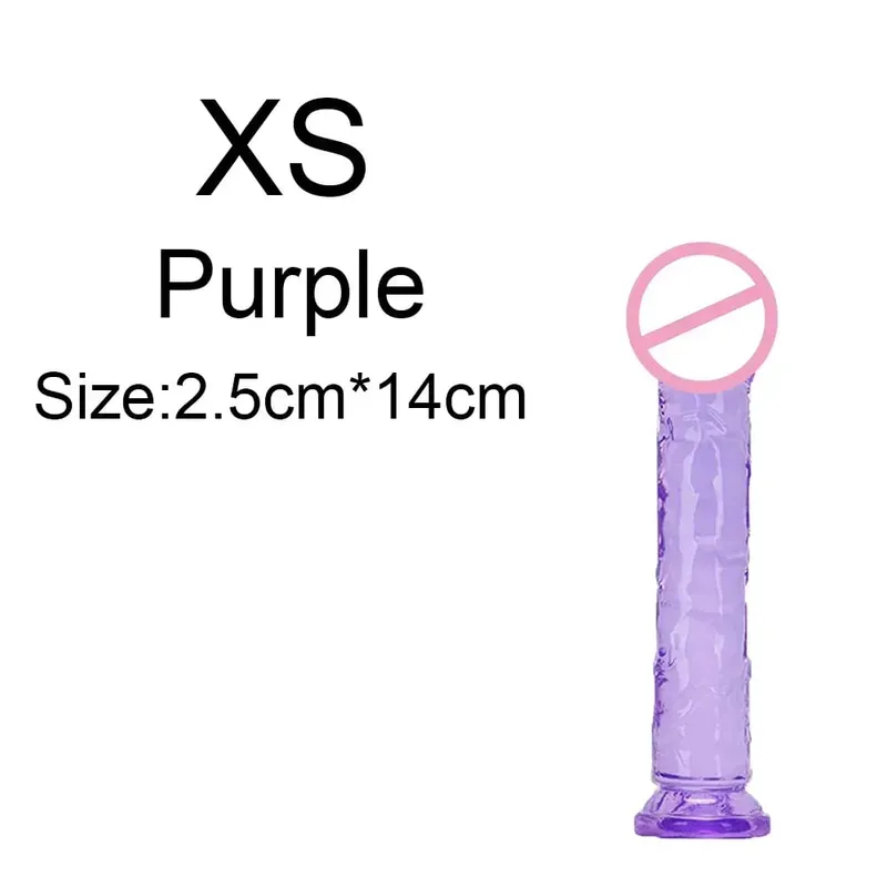Σούπερ φθηνό 6 μεγεθών Ρεαλιστικό Soft Jelly Dildo Butt Prig βύσματα Παιχνίδι σεξ ενηλίκων για γυναίκες και άνδρες Κολπικός και πρωκτικός αυνανισμός — image 27