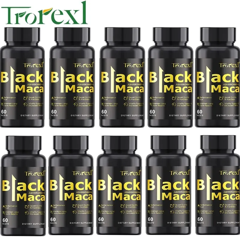 Organic Black Maca Pills 60 Tablets Ανδρικό συμπλήρωμα ενίσχυσης Βελτιώνει το μέγεθος Η αντοχή προάγει την υγιή ενέργεια
