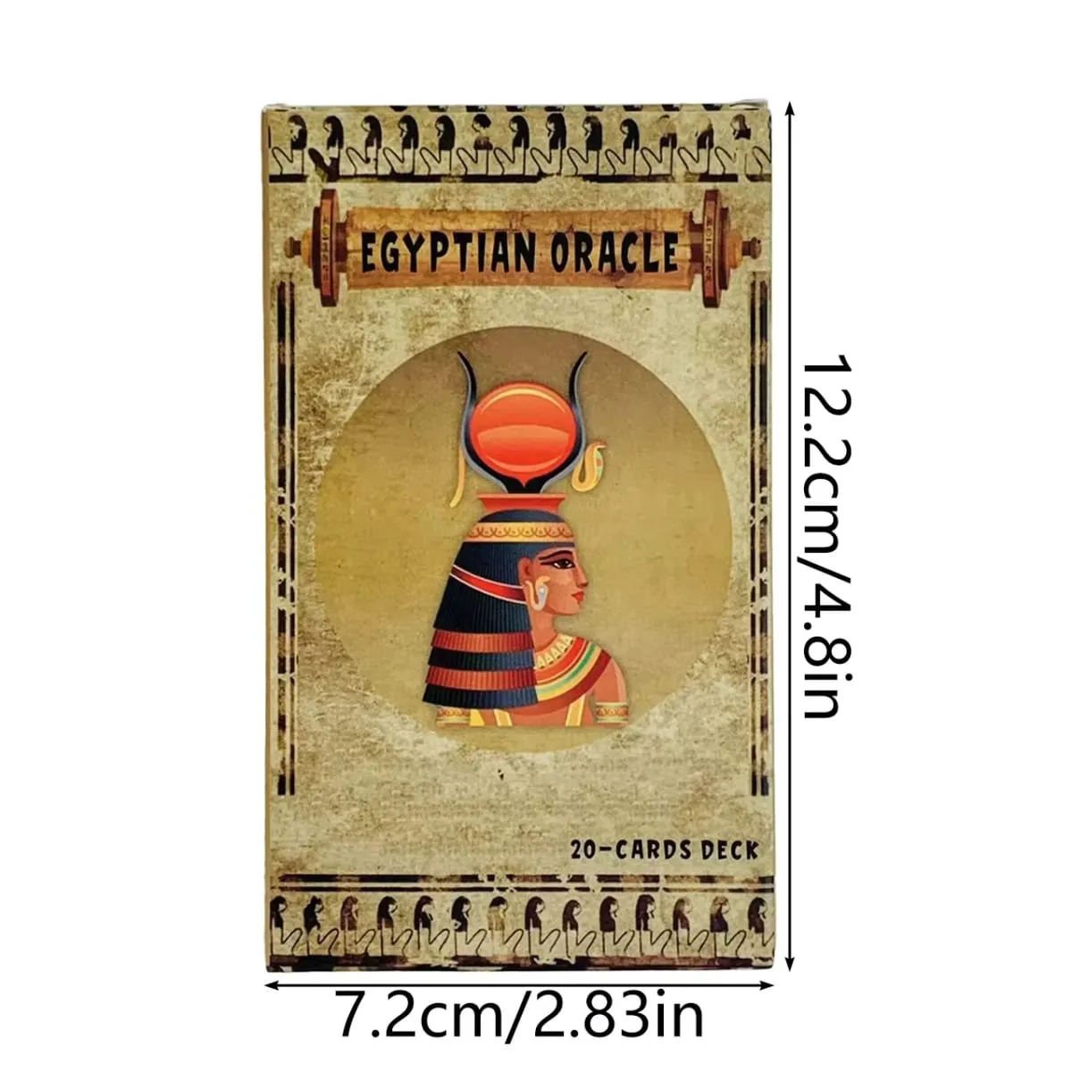 New Egyptian Oracle A 20 Cards Deck Classic Design για αρχάριους και επαγγελματίες Ιδανικό για μαντικό διαλογισμό και δώρα