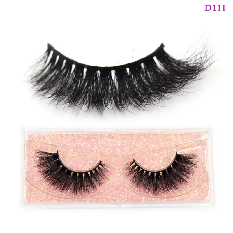 3D Mink Lashes Μαλακές τρίχες Ψεύτικες βλεφαρίδες Αφράτος όγκος Wispy Fake Lashes Extension Μακιγιάζ — image 17