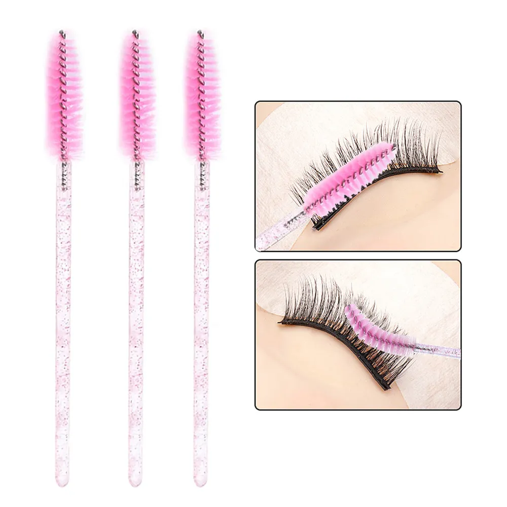 500Pcs Eyelash Brushes Eyelashes Extension Brush Mascara Wands Applicators Makeup Accessories For Eyelashes Eyebrows Wholesaler — image 4