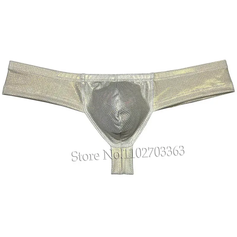 Cheeky Bikini Brief Men's Underwear Thong Contour Pouch Tangas Male Lingerie Bikini Briefs Beach Micro Underpants Soft Wet Look — image 25
