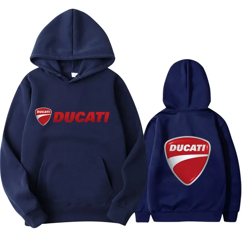 2026 DUCATIรถจักรยานยนต์Hoodiesเสื้อกีฬากลางแจ้งMotogpขี่จักรยานAll-Seasonพัดลมชุดชายเสื้อผ้าสตรี