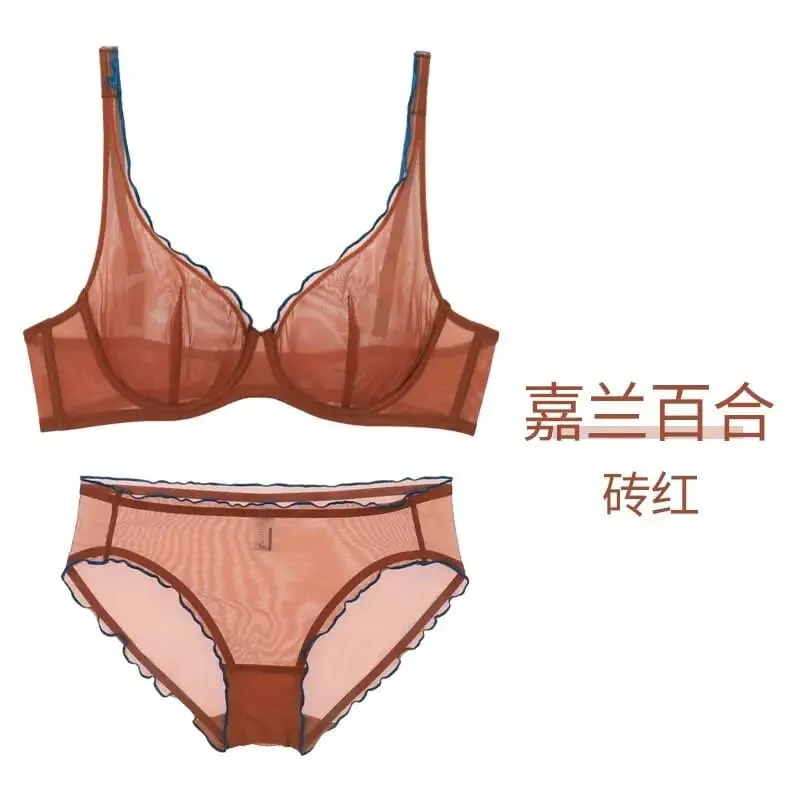 Womens Non Padded Lingerie Set Push Up Bra Full Cup Lightweight Summer Push Up Bra for Women Ultra Thin Support Bra Best Seller — image 16