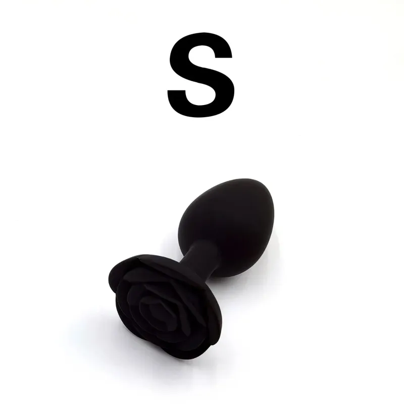 Soft Silicone Rose Flower Anal Plug Beginner To Expert 3 Sizes Butt Plug Anus Trainer Dildos Adule Sex Toys For Couple Women Men
