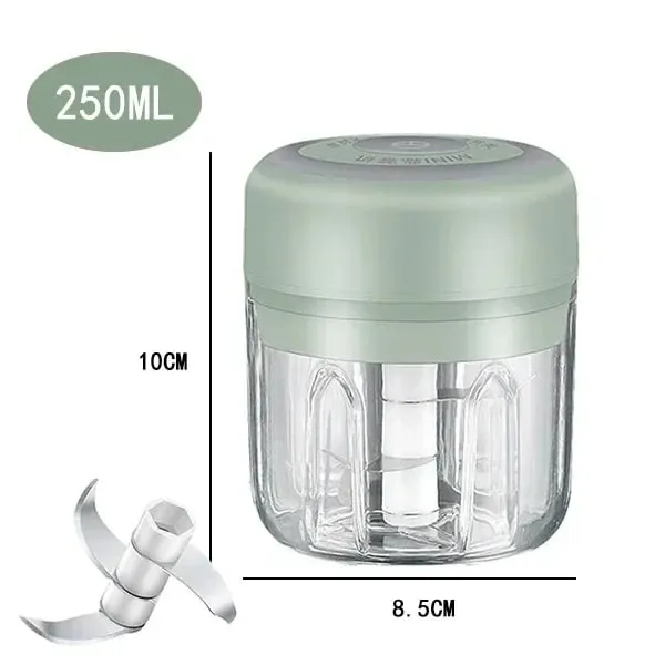 250/100ML Κιμάς σκόρδου USB Φόρτιση Ισχυρός μίνι ηλεκτρικός κόφτης σκόρδου Φορητός θραυστήρας σκόρδου Κουζίνας Κουζίνας Τροφίμων Unisex — image 11