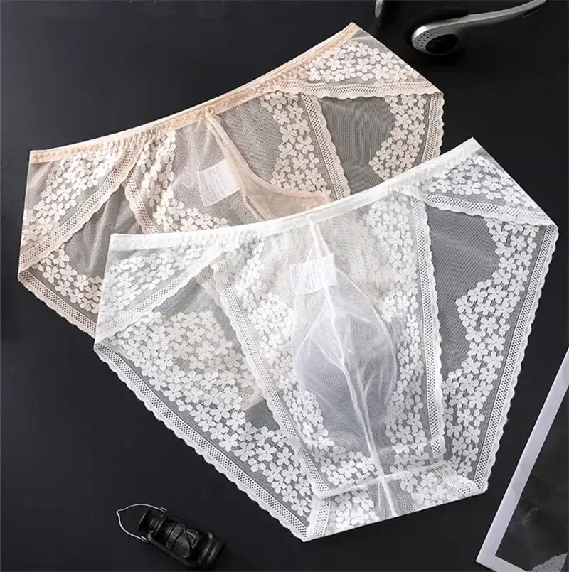 Lace Men's Underwear Ice Silk Calzoncillos Hombre 3D Convex Bag Adults 18 Plus Size Sexy Lingeries for Man Tangas Japonesa New 3256812281031515 — image 3