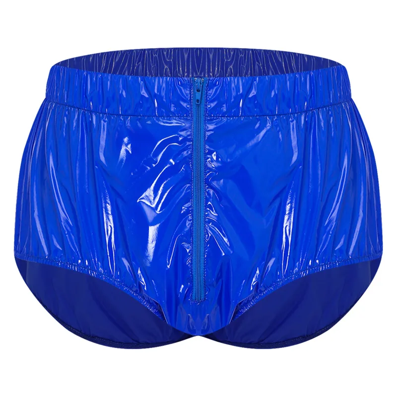Mens Waterproof Diaper Cover Underwear Front Zipper Elastic Waistband Leakproof Briefs Swimwear Adaptive Special Needs Panties — image 1