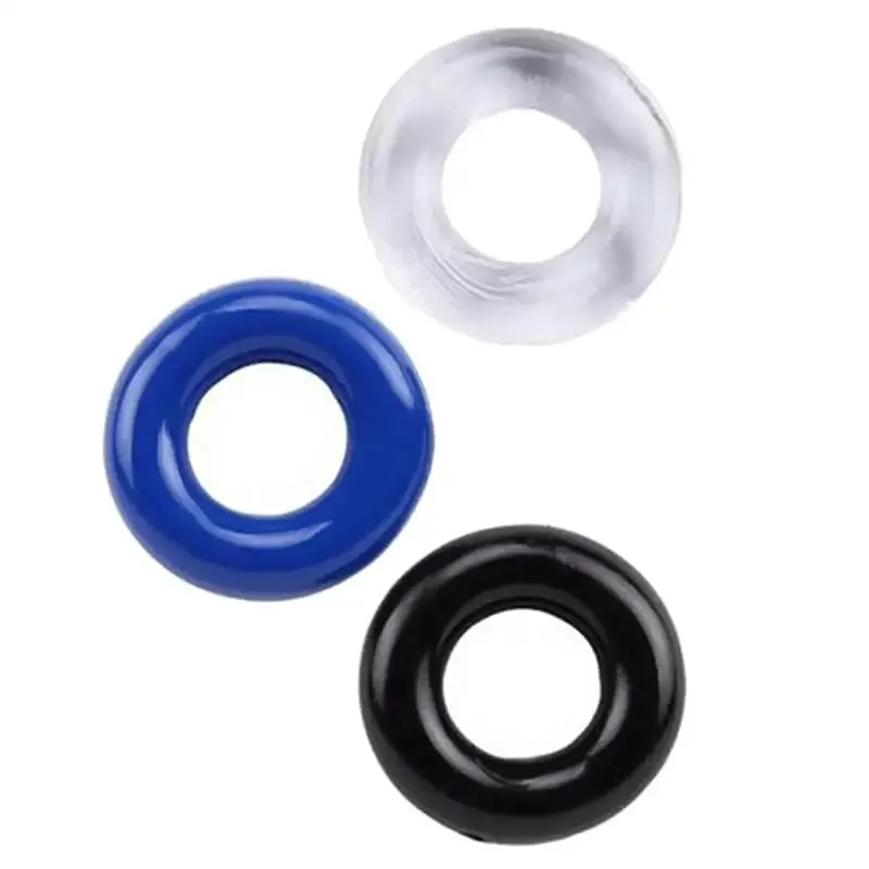 3 Pcs/Set Cock Ring Delay Ejaculation Adult Toys For Men Dick Enlargement Silicone Penis Ring Male Sex Toys Stronger Erection — image 7