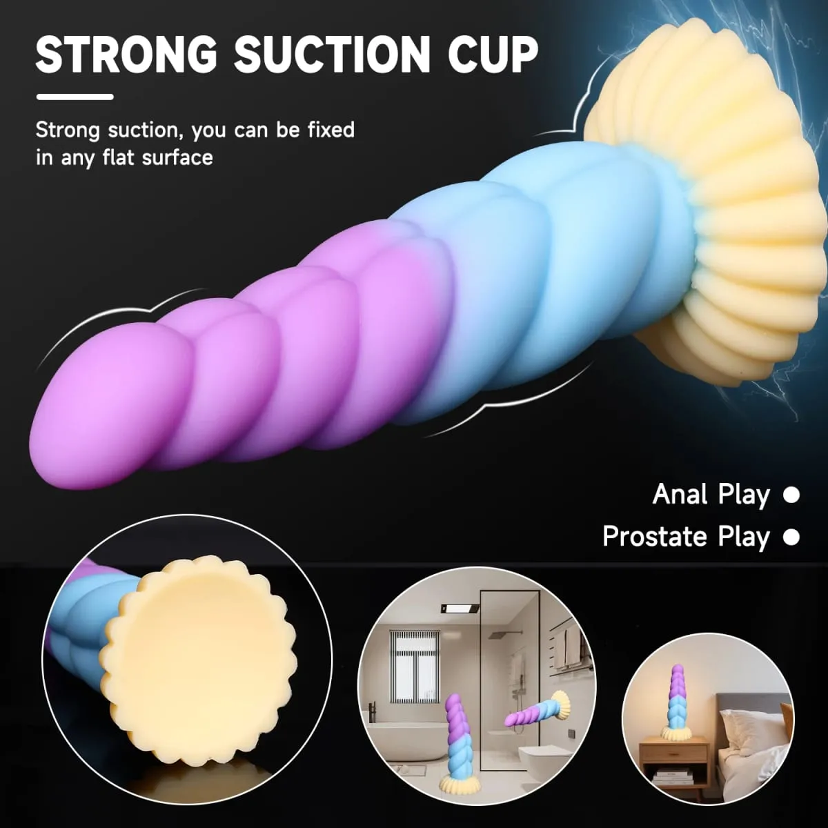 Fantasy Anal Plug Dildos Prostate Clit G-Point Stimualor Vagina Massage Butt Plug Μαλακή σιλικόνη Παιχνίδια σεξ για ενήλικες για γυναίκες και άνδρες — image 6