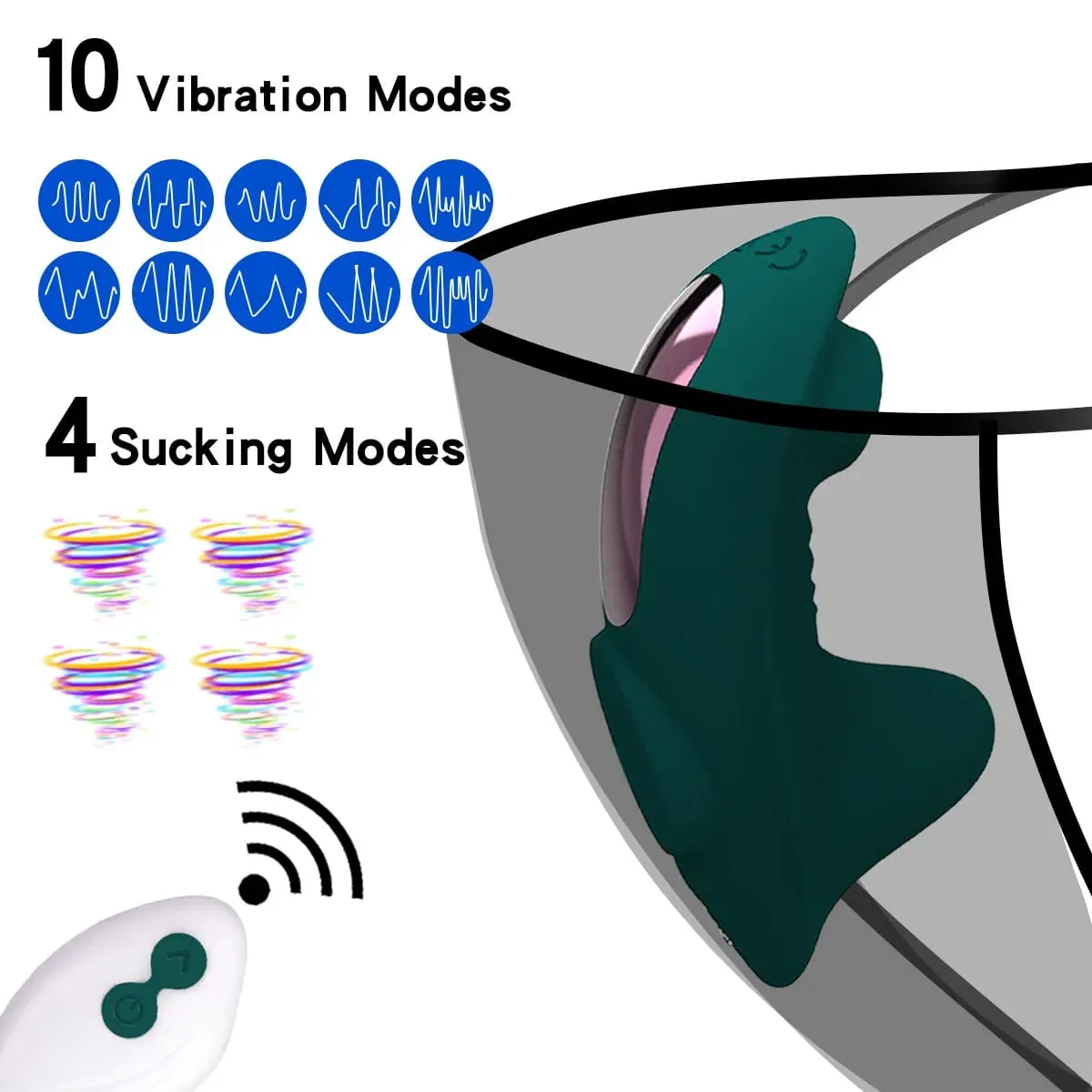 Funny Sex Toys Clitoris Sucker Panty Sucking Vibrator Adult Goods For Women Clit Suction Stimulator Machine Female Masturbation — image 2