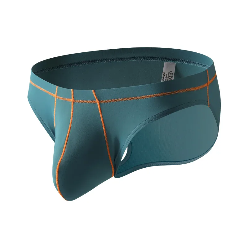 Mens Underwear Briefs SoftNylon Panties For Man Brief Shorts Homme Ropa Patchwork Low Waist Underpants Cueca Plus Size M-XXL — image 2
