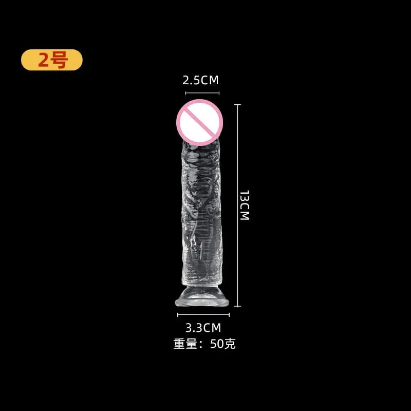 Ρεαλιστική βεντούζα πέους Dildo Jelly Dildo Big Dick Θηλυκός Αυνανιστής Κλειτορική Διέγερση Λεσβιακά σεξουαλικά παιχνίδια για γυναίκες 7 μεγεθών — image 8