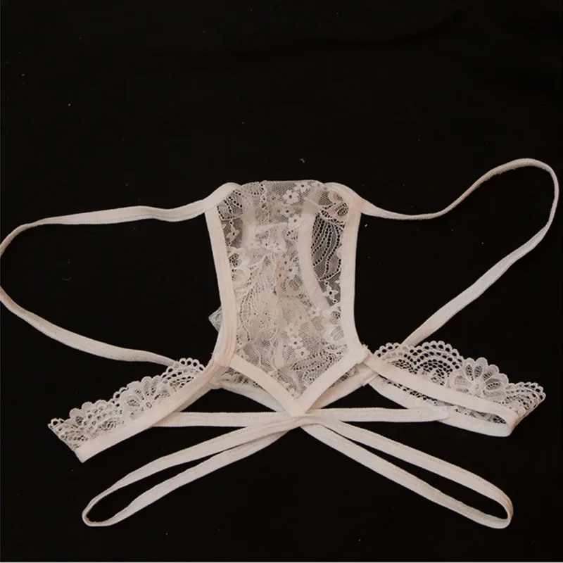 Men Sexy G-String Underwear Sexy Tоy Mens See Through For Lingerie Lace Femboy Bulge Pouch Low Rise Thong Summer Men's Panties — image 2