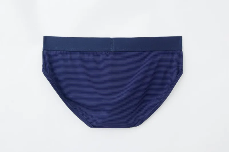 Men Underwear Brief Sexy Low-rise Striped Bikini Athletic Supporters Underpants Sleepwear Nylon Quick Dry Breathable — image 20
