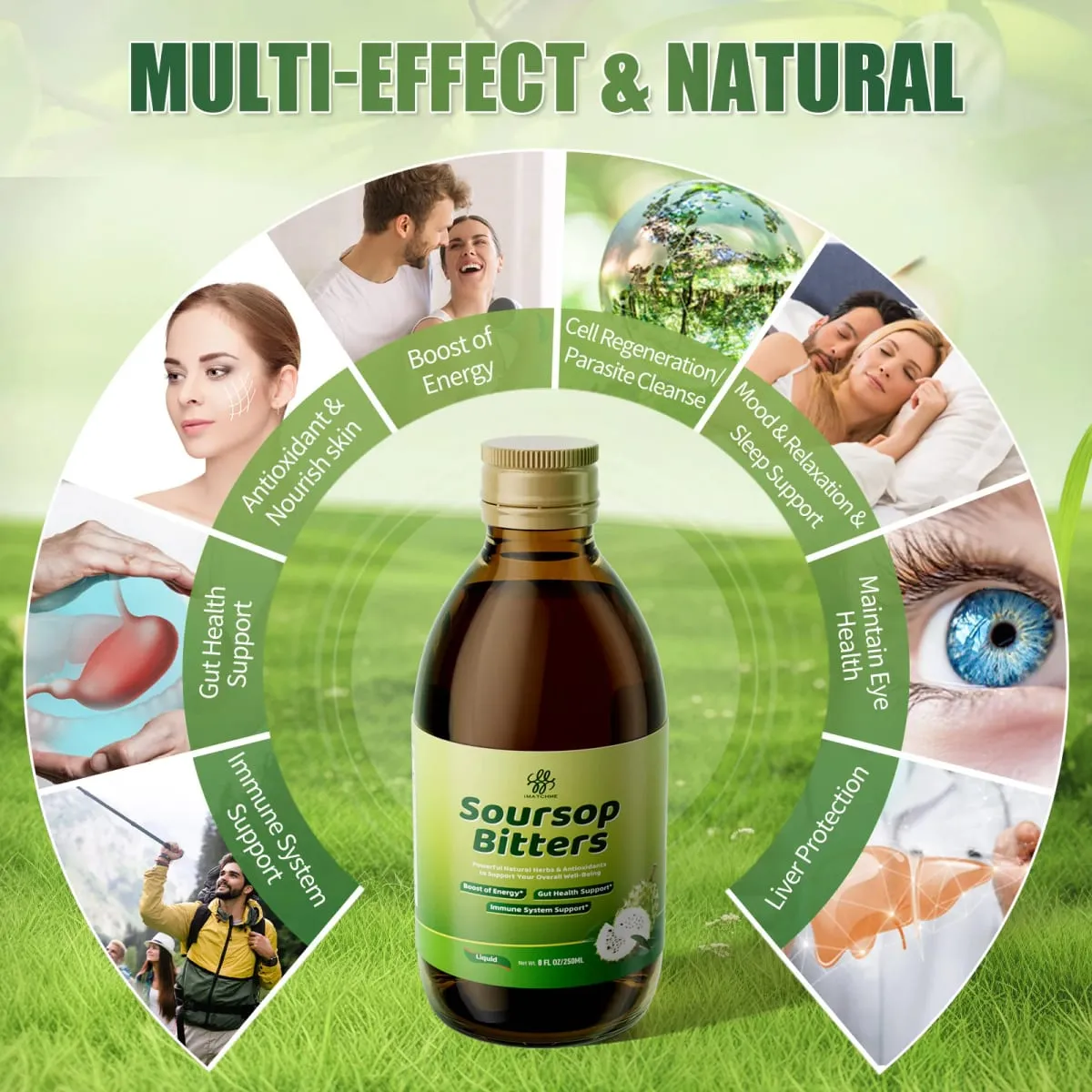 Soursop Bitters Liquid with Moringa & Turmeric for Digestive & Gut Cleanse Antioxidant Skin Health Cell Regeneration Immune — image 5