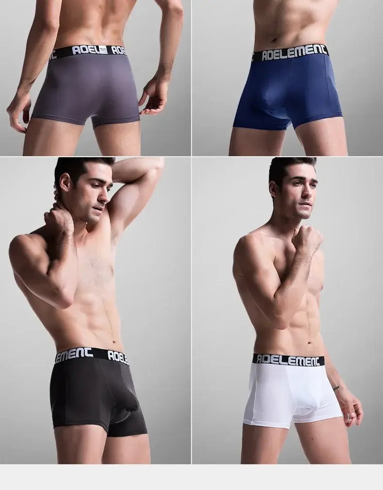 L-5XL Large Size Men Varicocele Underwear Scrotal Testicle Support Dual Pouch Boxer Spermatic Cord Bullet Separation Underpant — image 6
