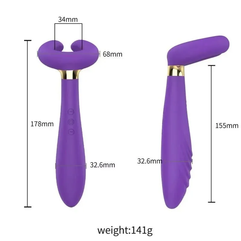 ilicone Prostate Massager Vibrator - Turquoise Rippled Anal Vibrator with Perineum Stimulator G-Spot Sex Toy για άνδρες γυναίκες — image 4