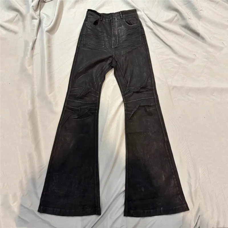 Y2K Washed Jeans Gothic Vintage Micro Flared με μεσαία μέση με φερμουάρ Παντελόνι Γυναικεία Ανδρικά ρούχα Streetwear Υψηλής ποιότητας design Sense παντελόνι — image 2