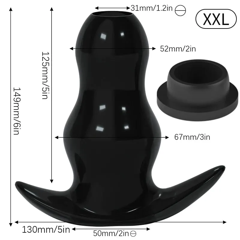 5 Sizes Hollow Anal Plug/Dilator/Dildo Soft Speculum Prostate Massager Butt Plug Set Intimate/Enema Sex Toys For Women Men Gay