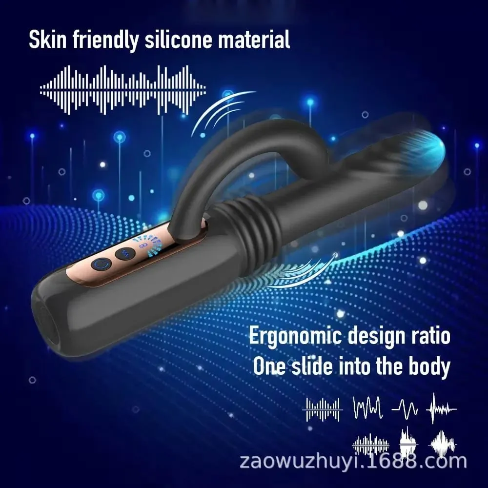 7 Telescopic Sex Machine Thrusting Dildo Vibrator 30MM Auto Stretch Rechargeable With Suction Cup Adult Sex Toys for Women