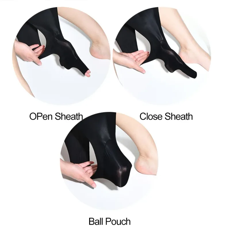 Uomo senza cuciture ultrasottile olio velato trasparente collant elasticizzato mutandine pantaloncini intimo perizoma vita bassa seta perizoma da uomo — image 6