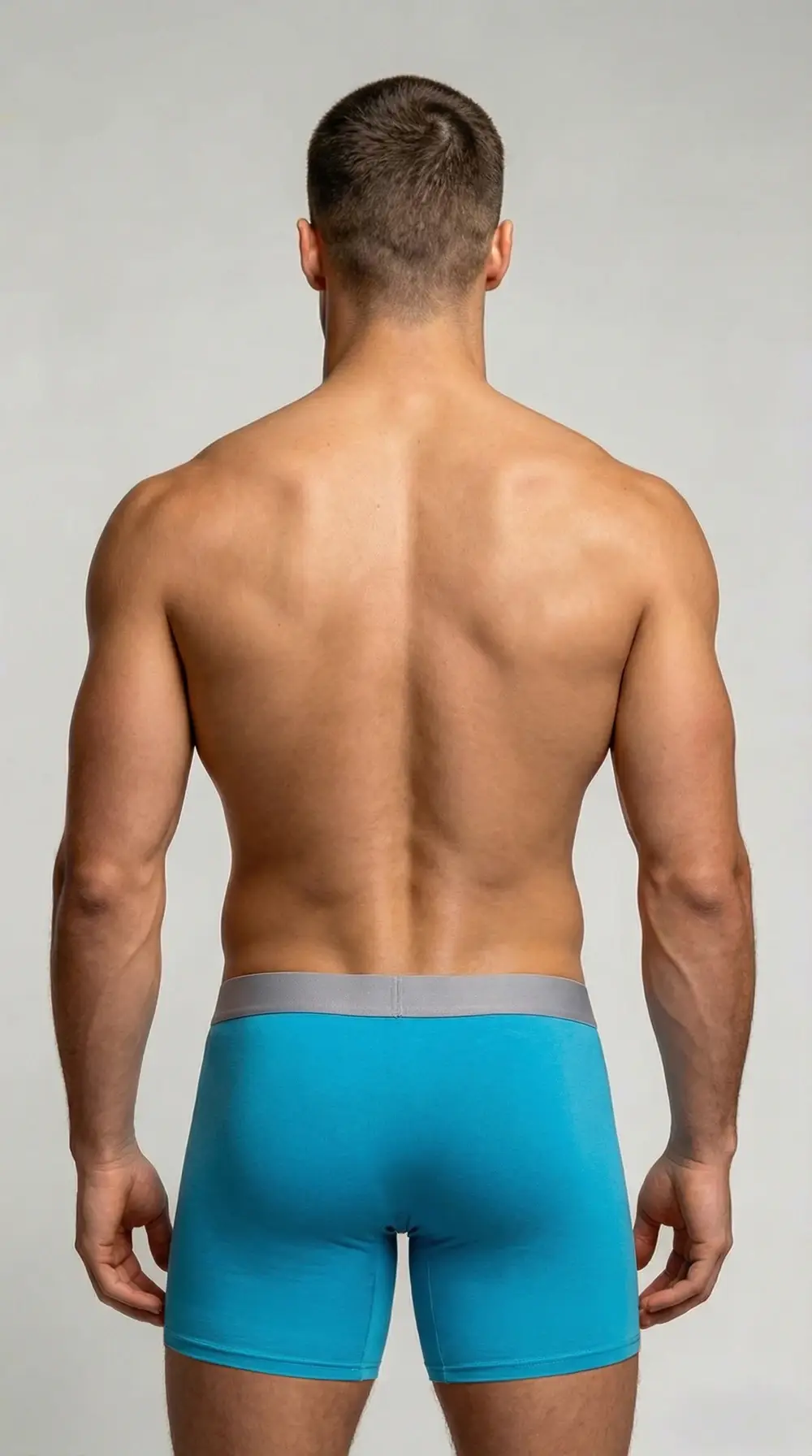 Large bag flat corner pants, long men's underwear sports shorts — image 13